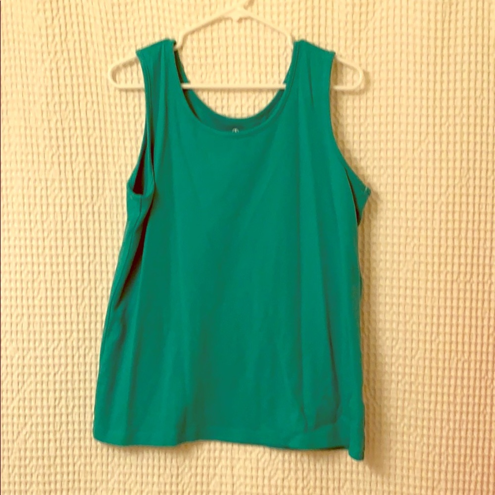 Lands End - Green Tank Top Size L